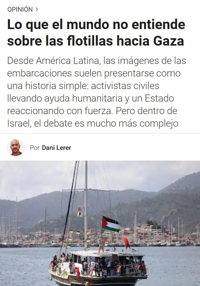 Cobertura de Media Oriente en Infobae
